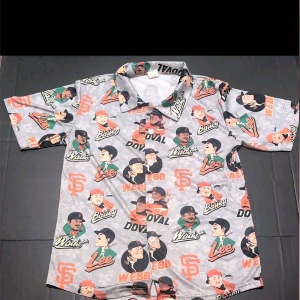 San Francisco Giants Shirt Mens Size Med MLB Baseball Webb Doval Wade Jr Lee